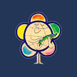 Свитшот хлопковый мужской Любим животных, цвет: тёмно-синий — фото 2