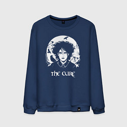 Свитшот хлопковый мужской The Cure арт Роберт Смит, цвет: тёмно-синий