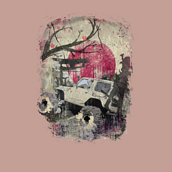 Свитшот хлопковый мужской Бездорожье Азия, цвет: пыльно-розовый — фото 2