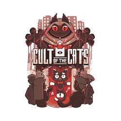 Свитшот хлопковый мужской Cult Of The Cats, цвет: белый — фото 2