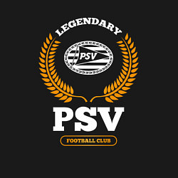 Свитшот хлопковый мужской Лого PSV и надпись legendary football club, цвет: черный — фото 2