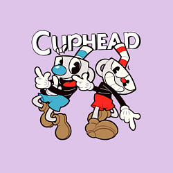 Свитшот хлопковый мужской Cuphead - Mugman, цвет: лаванда — фото 2