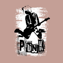 Свитшот хлопковый мужской Punk jump, цвет: пыльно-розовый — фото 2