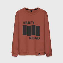 Свитшот хлопковый мужской Abbey Road - The Beatles, цвет: кирпичный