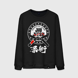 Мужской свитшот Brazilian splashes Jiu jitsu logo