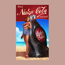 Свитшот хлопковый мужской Fallout nuka - cola, цвет: пыльно-розовый — фото 2