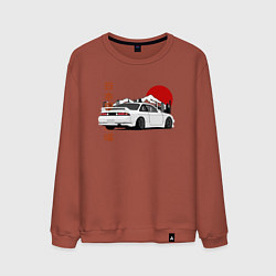 Свитшот хлопковый мужской Nissan Silvia S14 Sr20 Japan Car, цвет: кирпичный