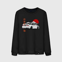 Свитшот хлопковый мужской Nissan Silvia S14 Sr20 Japan Car, цвет: черный