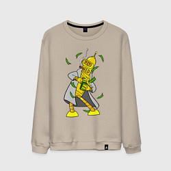 Свитшот хлопковый мужской Golden Bender, цвет: миндальный