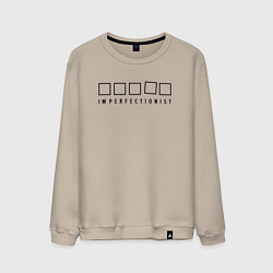 Свитшот хлопковый мужской Imperfectionist - Ад перфекциониста, цвет: миндальный