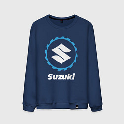 Свитшот хлопковый мужской Suzuki в стиле Top Gear, цвет: тёмно-синий