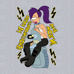 Свитшот хлопковый мужской Benders brains, цвет: меланж — фото 2