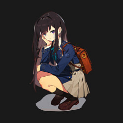 Свитшот хлопковый мужской Такина из Ликорис рекоил, цвет: черный — фото 2