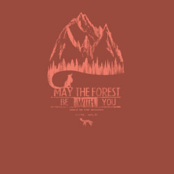 Свитшот хлопковый мужской Лес будет с тобой, цвет: кирпичный — фото 2