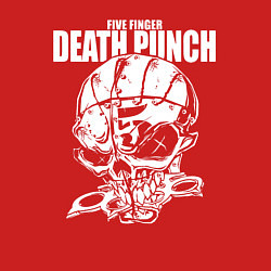 Свитшот хлопковый мужской FFDP skull, цвет: красный — фото 2