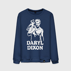 Свитшот хлопковый мужской Daryl Dixon, цвет: тёмно-синий