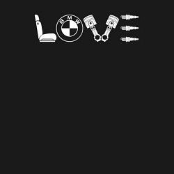 Свитшот хлопковый мужской BMW это любовь, цвет: черный — фото 2