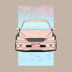 Свитшот хлопковый мужской Toyota Altezza stance alternative, цвет: миндальный — фото 2