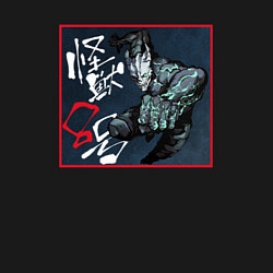 Свитшот хлопковый мужской Кафка Хибино а деле - Кайдзю номер 8, цвет: черный — фото 2