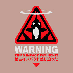 Свитшот хлопковый мужской Evangelion третий удар, цвет: пыльно-розовый — фото 2