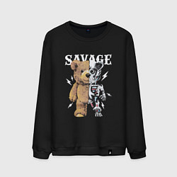 Свитшот хлопковый мужской Savage Bear, цвет: черный