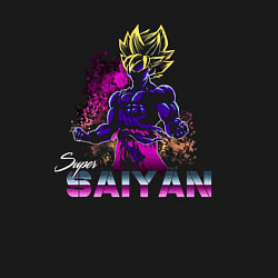 Свитшот хлопковый мужской Dragon Ball - Super Saiyan - Goku, цвет: черный — фото 2