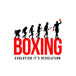 Свитшот хлопковый мужской Boxing evolution, цвет: белый — фото 2