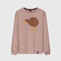 Свитшот хлопковый мужской Kиви, цвет: пыльно-розовый