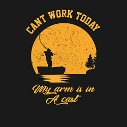 Свитшот хлопковый мужской Я Сегодня не могу работать у меня рука болит, цвет: черный — фото 2