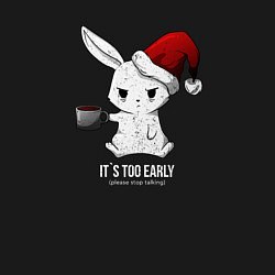 Свитшот хлопковый мужской Bunny its too early, цвет: черный — фото 2