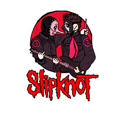 Свитшот хлопковый мужской Slipknot rock, цвет: белый — фото 2