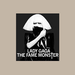 Свитшот хлопковый мужской Lady gaga the fame monster, цвет: миндальный — фото 2