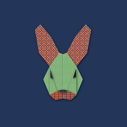 Свитшот хлопковый мужской Patchwork rabbit, цвет: тёмно-синий — фото 2