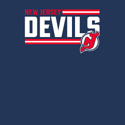 Свитшот хлопковый мужской Нью - Джерси Девилз нхл, цвет: тёмно-синий — фото 2