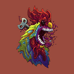 Свитшот хлопковый мужской Clockwork cock, цвет: кирпичный — фото 2