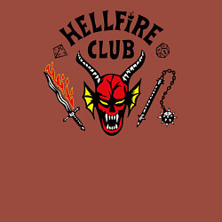 Свитшот хлопковый мужской Hellfire сlub art, цвет: кирпичный — фото 2