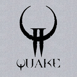 Свитшот хлопковый мужской Quake II logo, цвет: меланж — фото 2