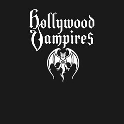 Свитшот хлопковый мужской Hollywood vampires рок группа, цвет: черный — фото 2