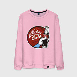 Свитшот хлопковый мужской Nuka cola sticker, цвет: светло-розовый