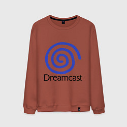 Свитшот хлопковый мужской Sega dreamcast, цвет: кирпичный