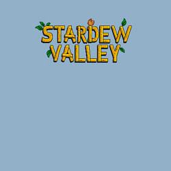 Свитшот хлопковый мужской Stardew Valley logo, цвет: мягкое небо — фото 2