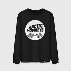 Свитшот хлопковый мужской Arctic Monkeys rock, цвет: черный