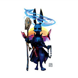 Свитшот хлопковый мужской Чёрный кролик-самурай и душа лисы, цвет: белый — фото 2