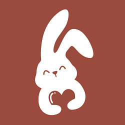 Свитшот хлопковый мужской Lovely bunny, цвет: кирпичный — фото 2