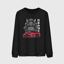 Свитшот хлопковый мужской Nissan Silvia S14 Sport, цвет: черный