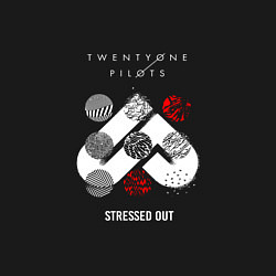 Свитшот хлопковый мужской Twenty one pilots stressed out, цвет: черный — фото 2