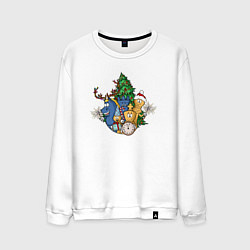 Свитшот хлопковый мужской InChess New Year Limited Edition 2023, цвет: белый