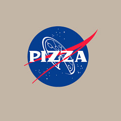 Свитшот хлопковый мужской Nasa - pizza, цвет: миндальный — фото 2