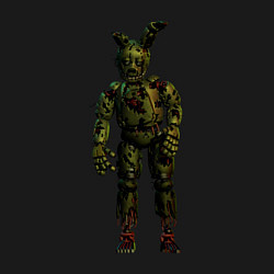 Свитшот хлопковый мужской Springtrap, цвет: черный — фото 2
