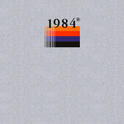 Свитшот хлопковый мужской Винтажная мода 1984 года, цвет: меланж — фото 2